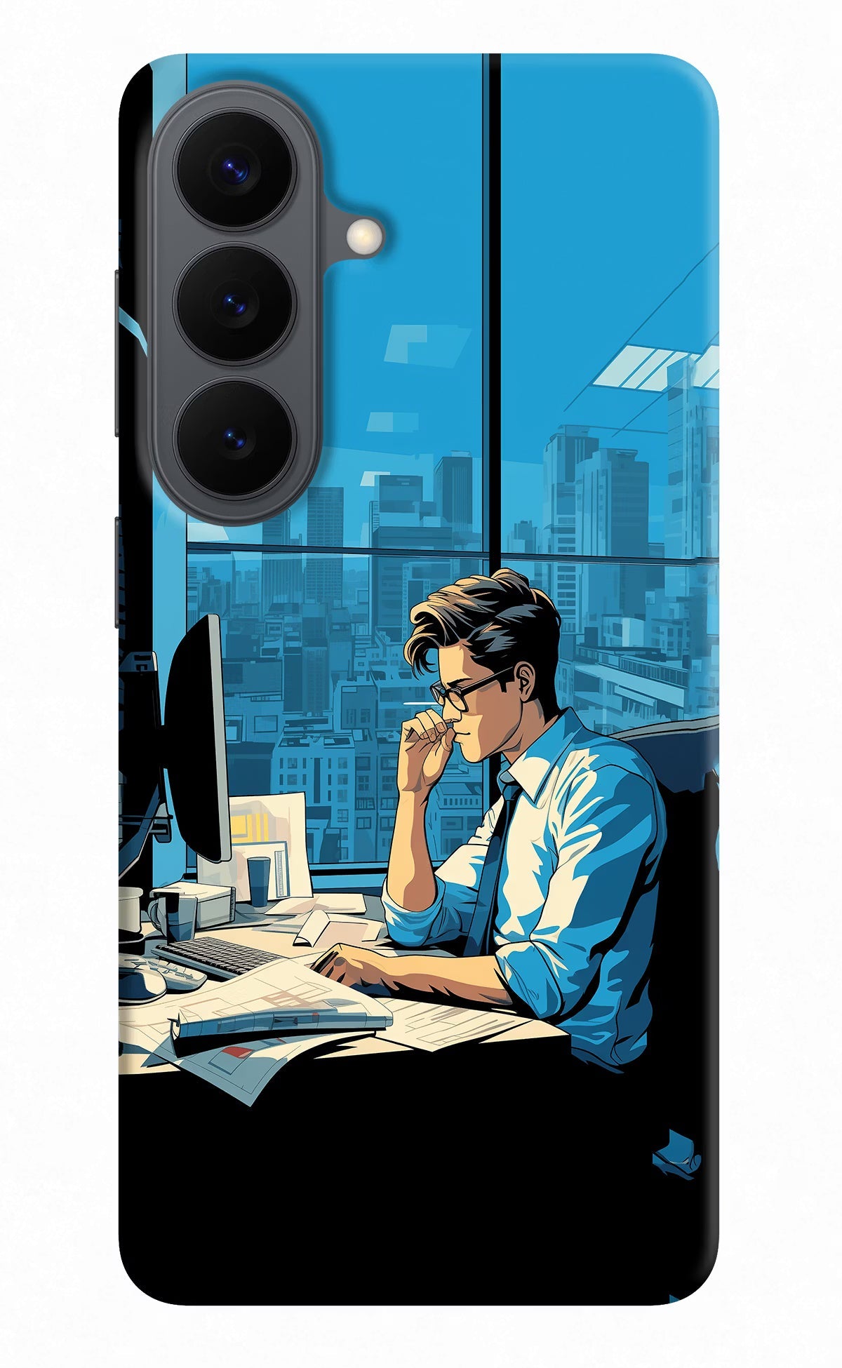 Focused Hustler (AI Generated) Samsung S26 Back Cover