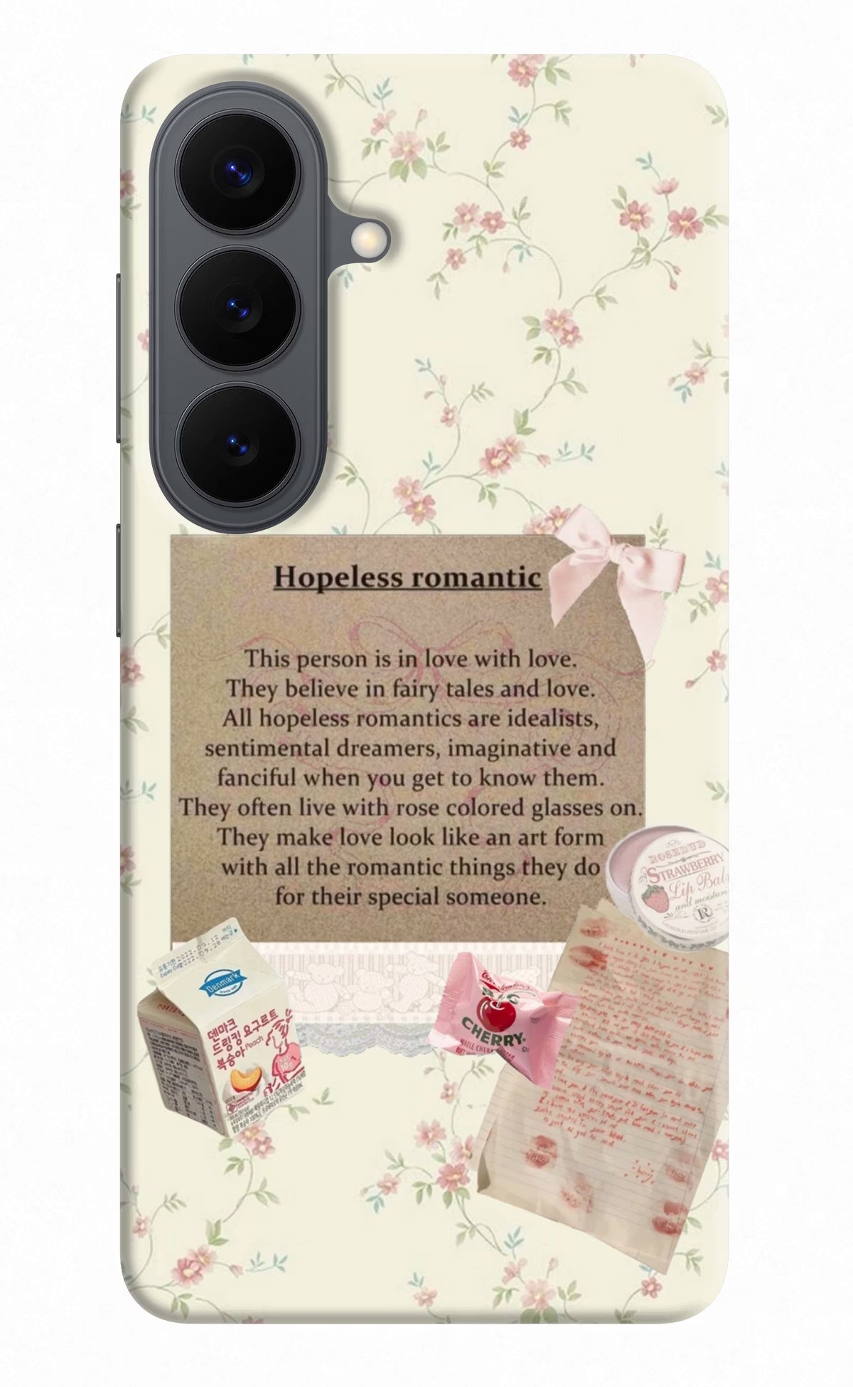 Hopeless Romantic Samsung S26 Back Cover