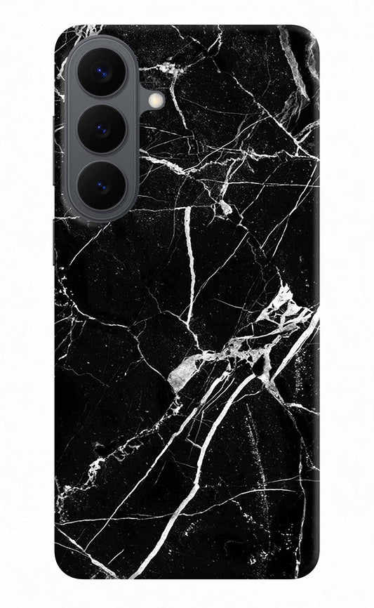 Black Marble Pattern Samsung S26 Plus Back Cover