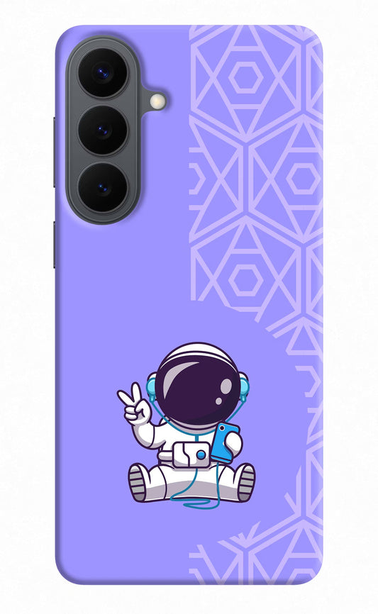 Cute Astronaut Chilling Samsung S26 Plus Back Cover