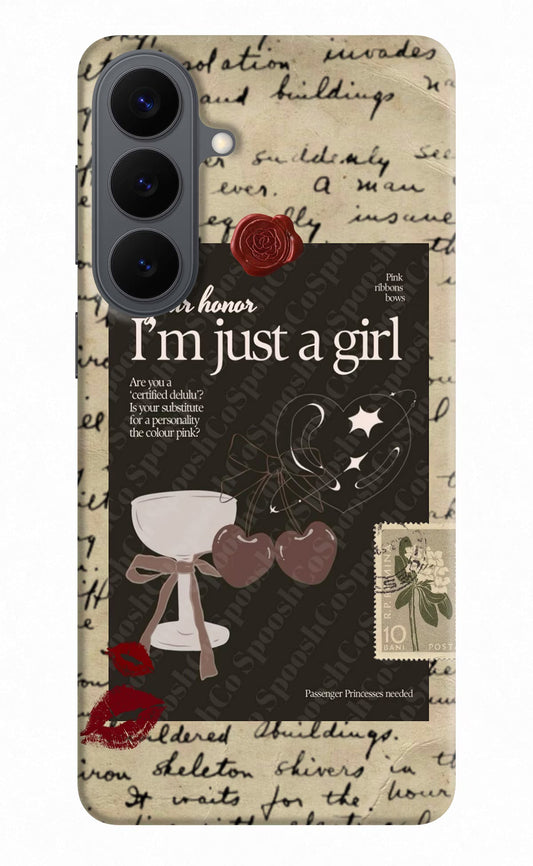 I am just a girl Samsung S26 Plus Back Cover