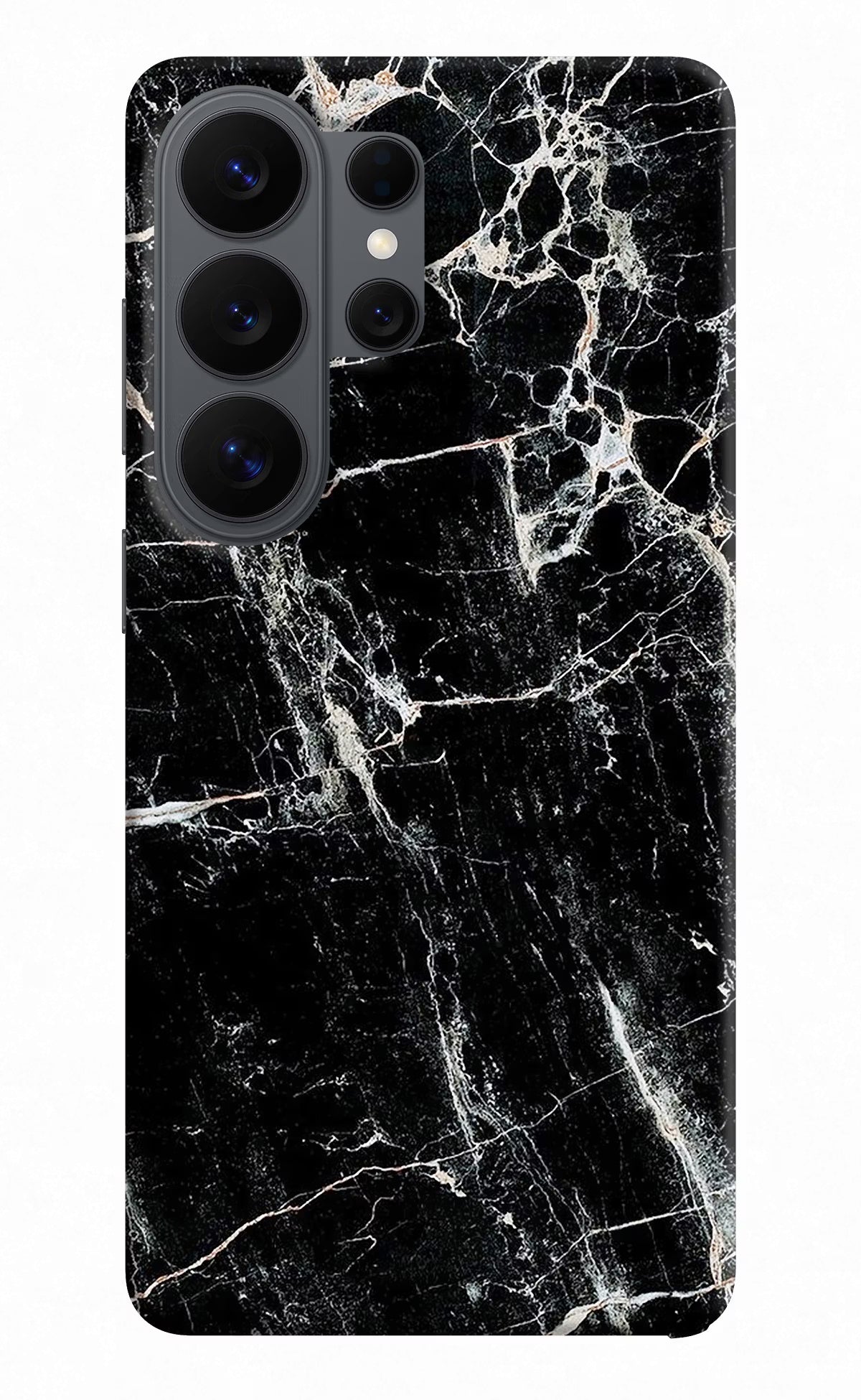 Black Marble Texture Samsung S26 Ultra Back Cover