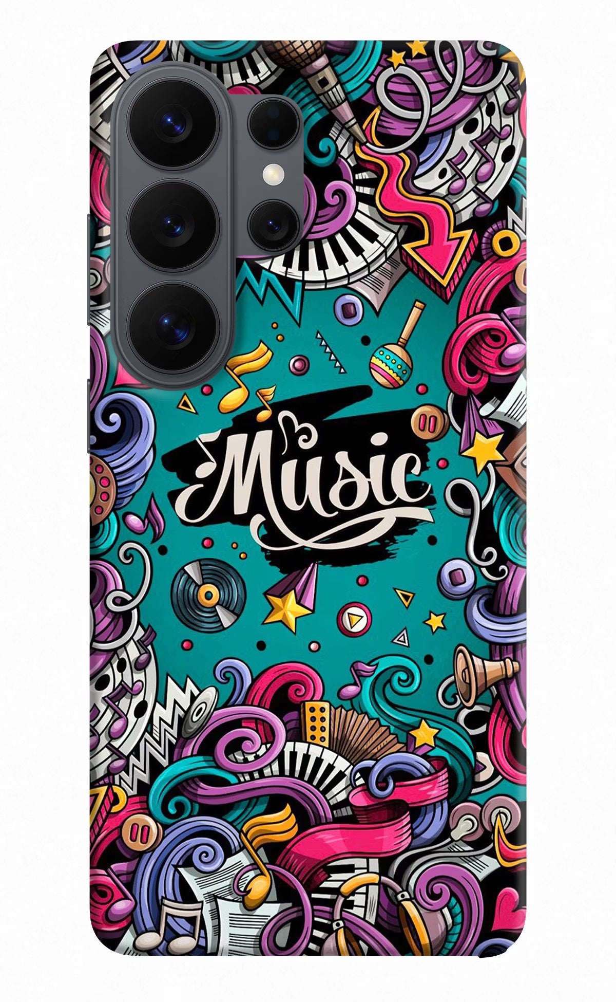 Music Graffiti Samsung S26 Ultra Back Cover