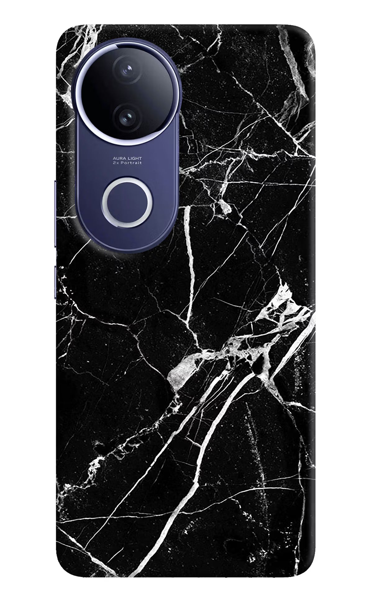 Black Marble Pattern Vivo V50e 5G Back Cover