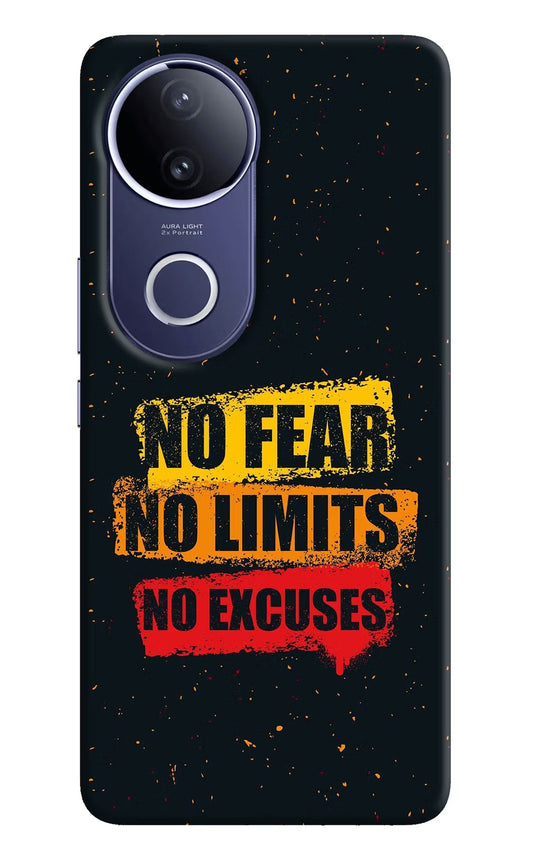 No Fear No Limits No Excuse Vivo V50e 5G Back Cover
