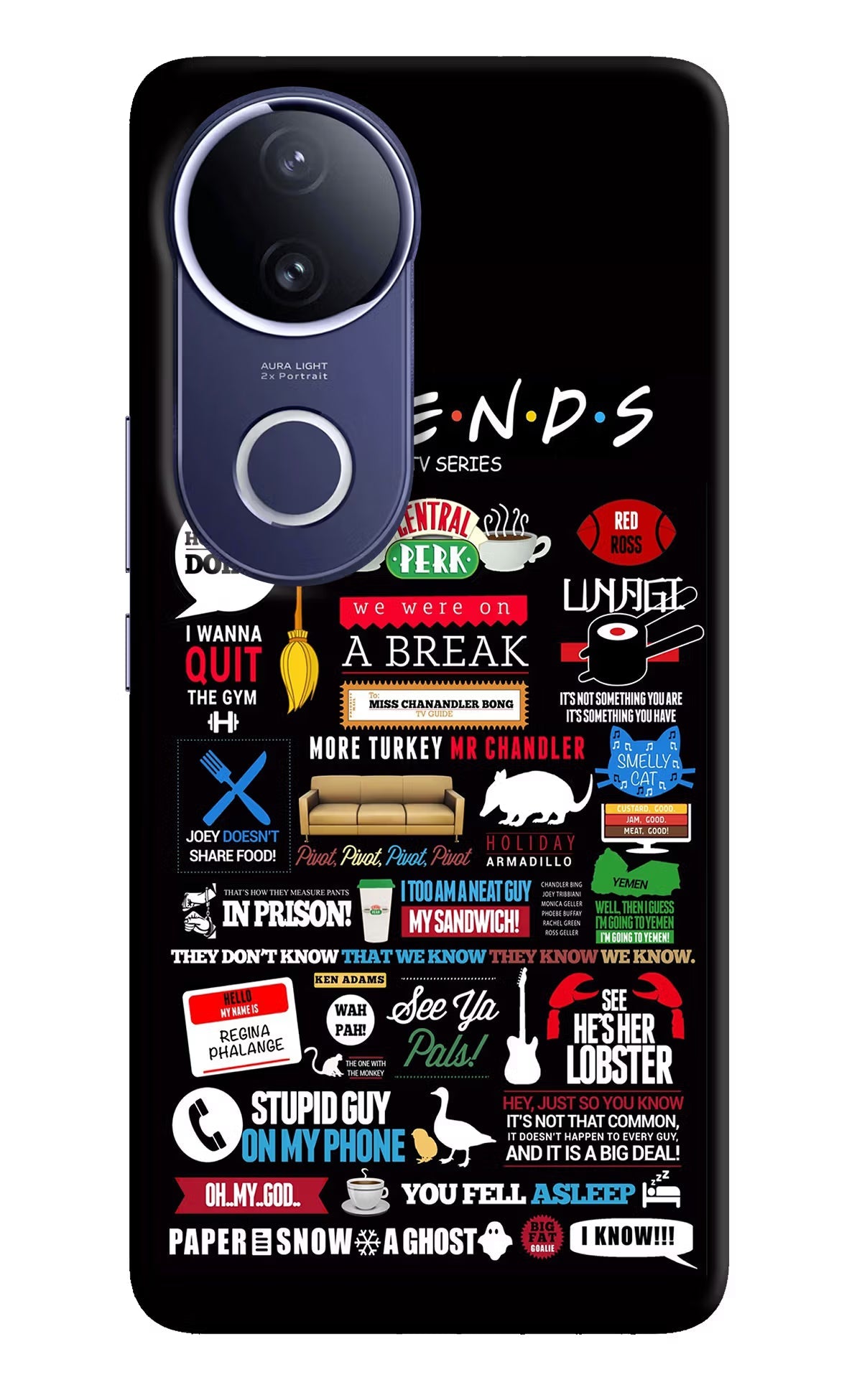 FRIENDS Vivo V50e 5G Back Cover