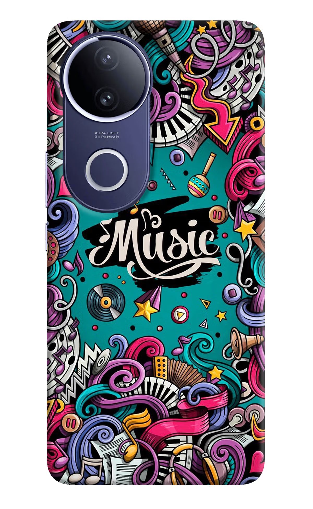 Music Graffiti Vivo V50e 5G Back Cover