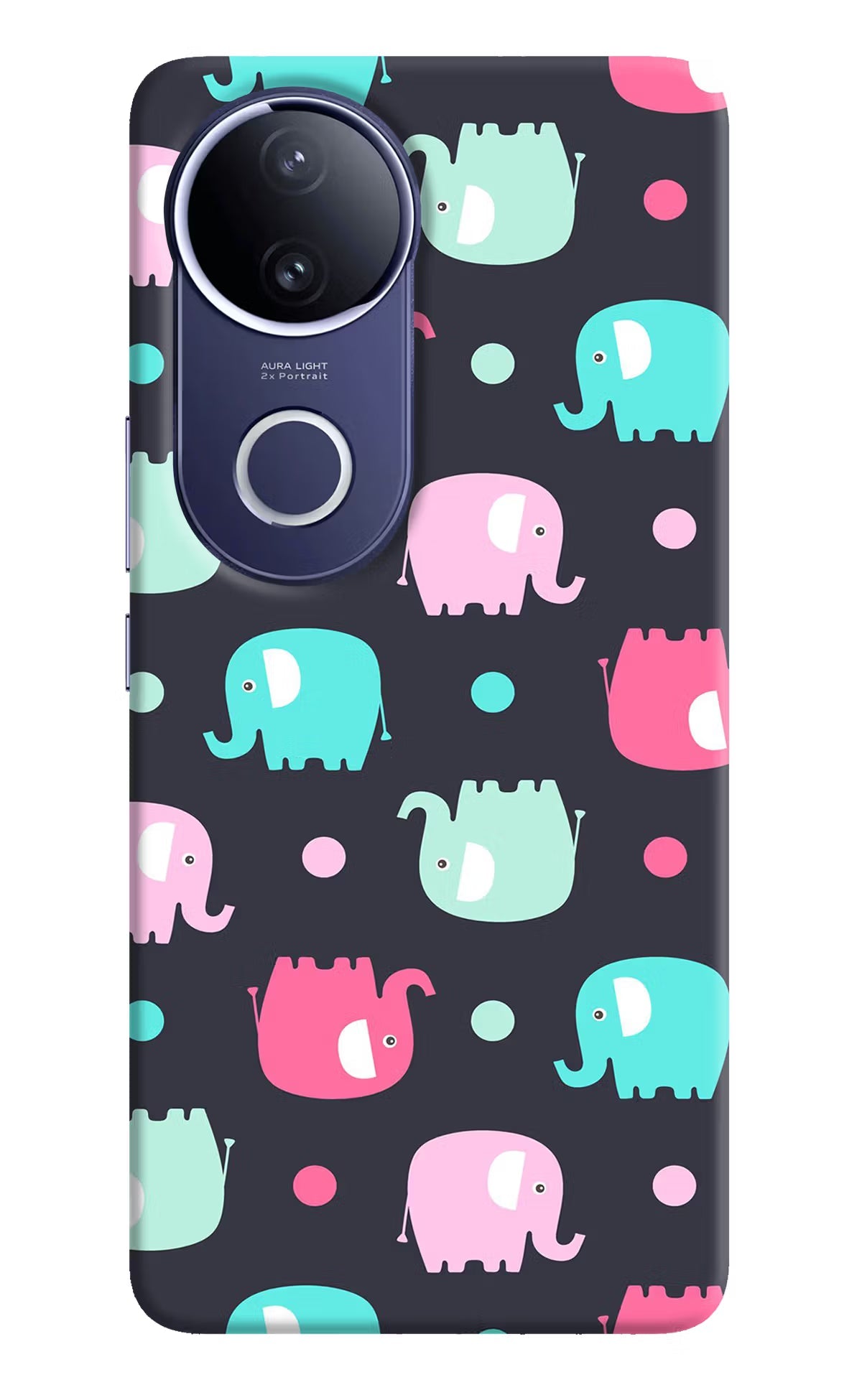 Elephants Vivo V50e 5G Back Cover