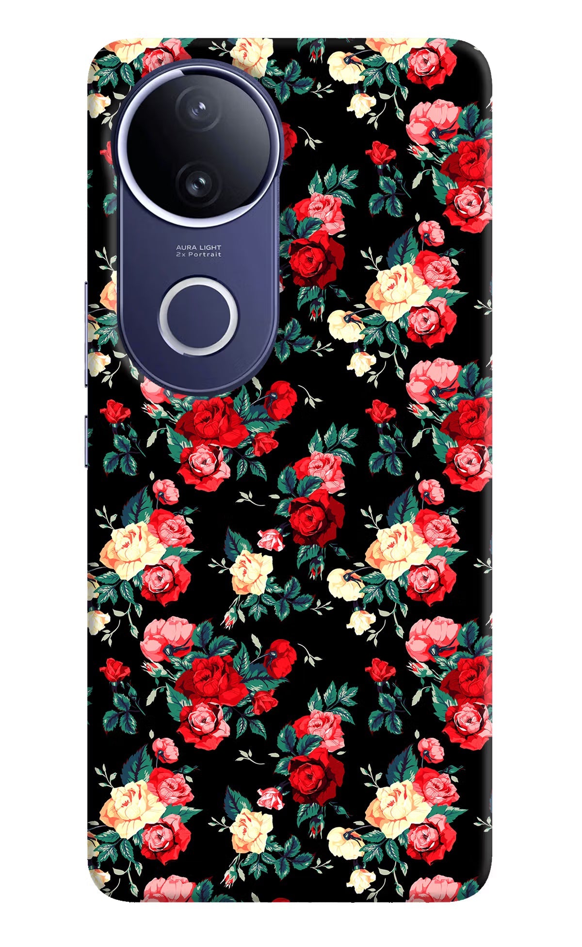 Rose Pattern Vivo V50e 5G Back Cover