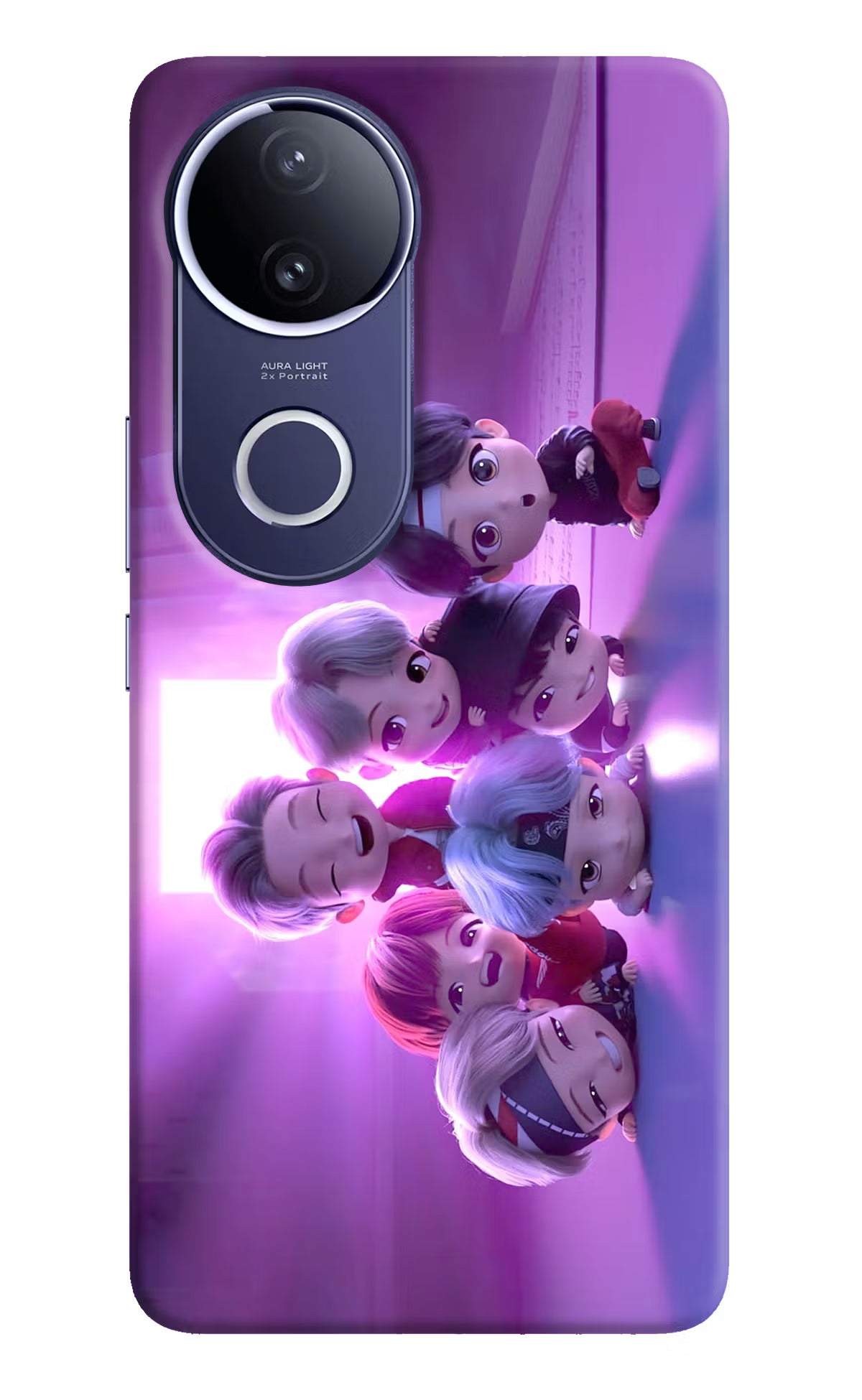 BTS Chibi Vivo V50e 5G Back Cover