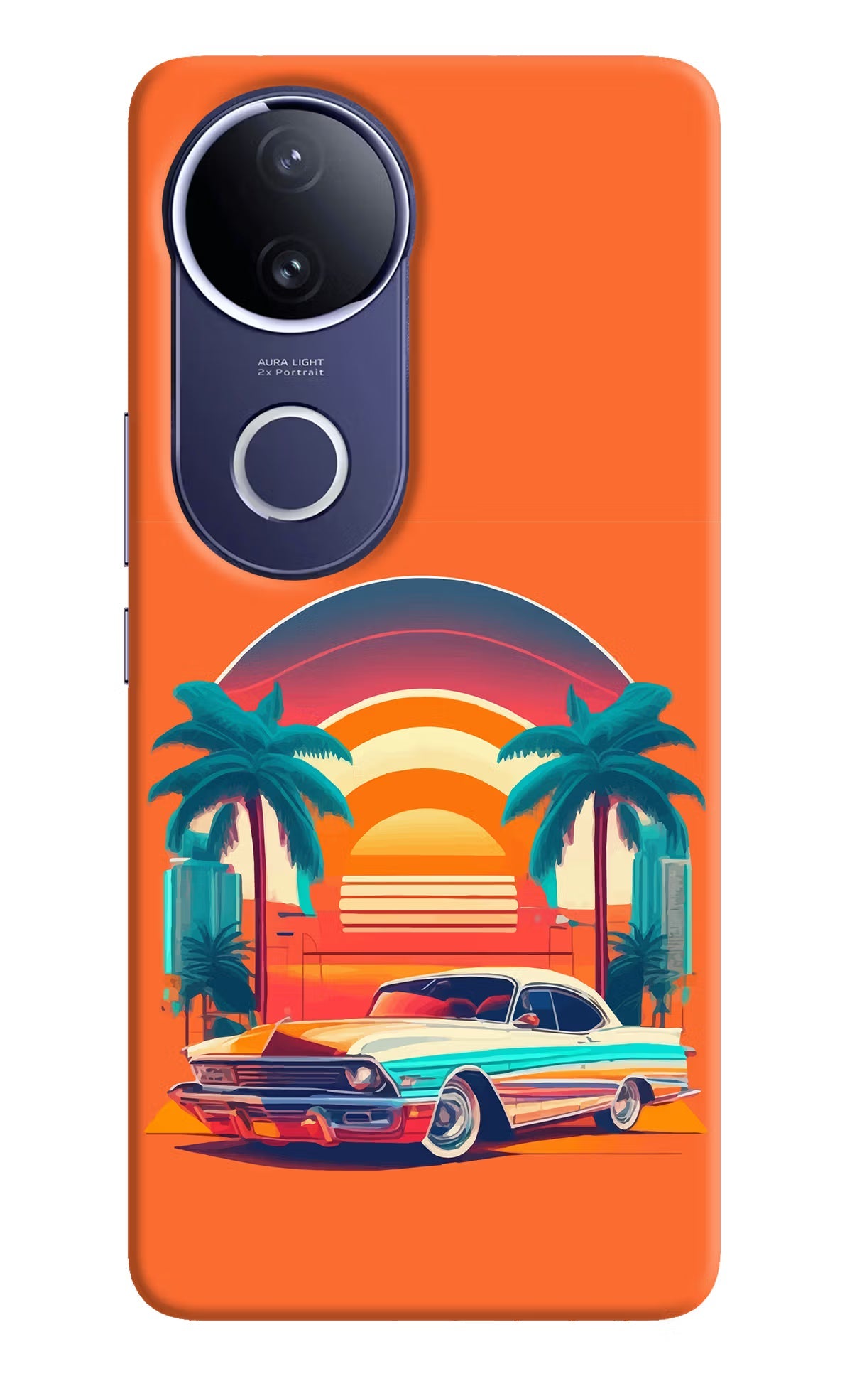 Palm Drive 80s Vivo V50e 5G Back Cover