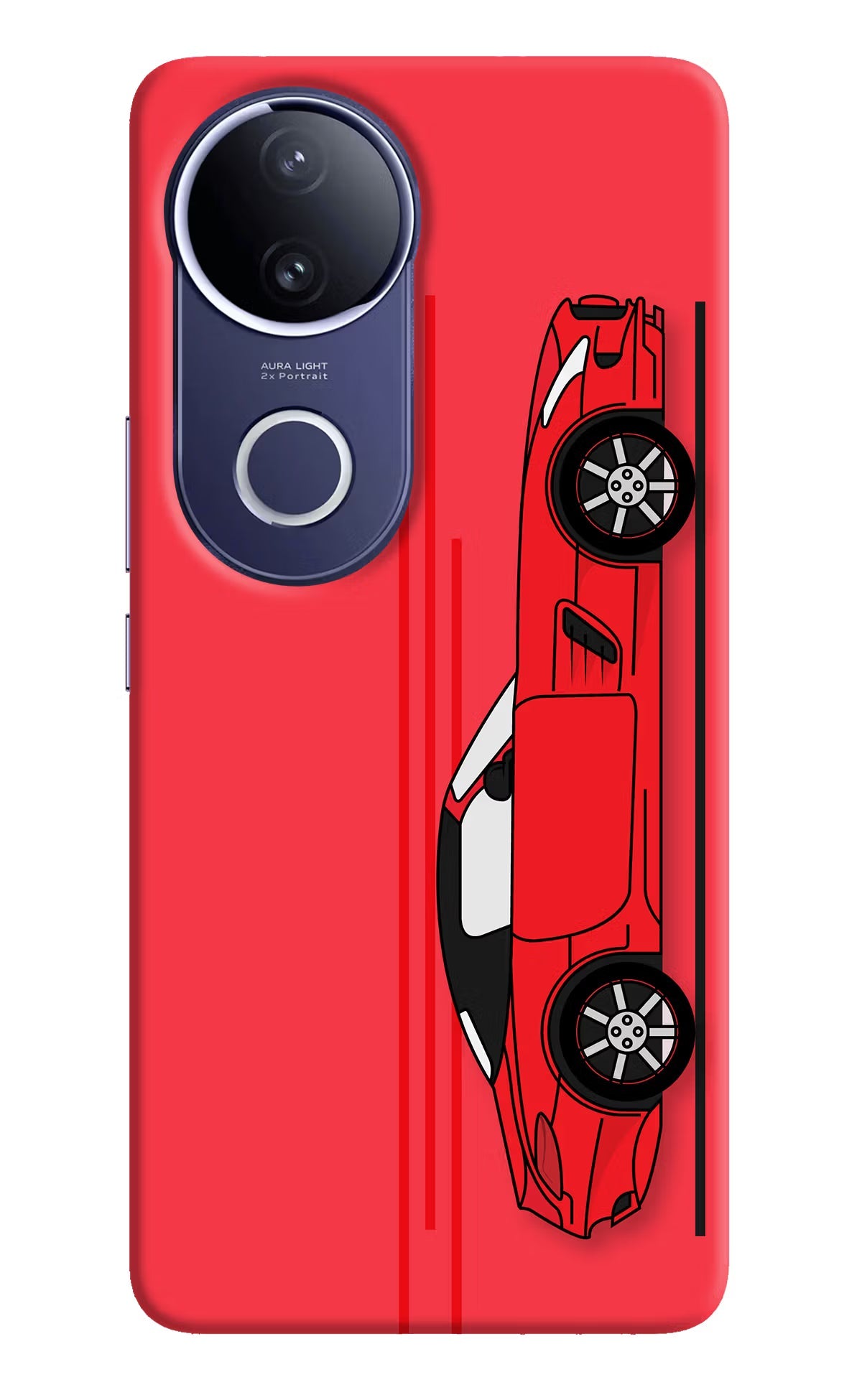 Red Velocity Vivo V50e 5G Back Cover