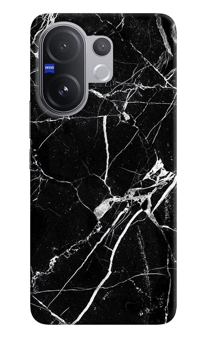 Black Marble Pattern Vivo V60 5G Back Cover