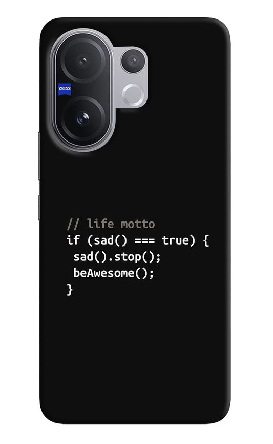 Life Motto Code Vivo V60 5G Back Cover