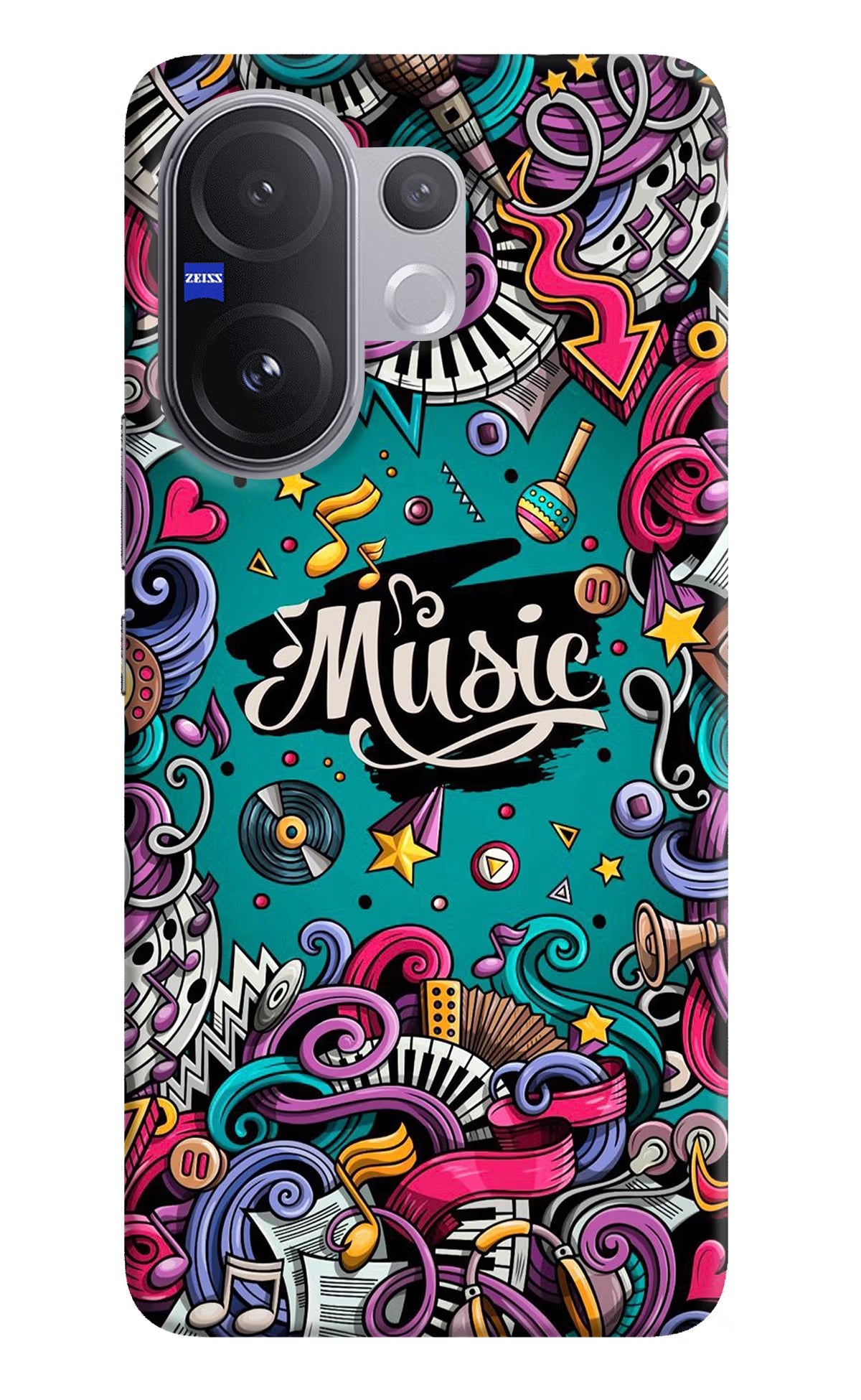 Music Graffiti Vivo V60 5G Back Cover