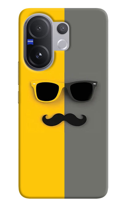 Sunglasses with Mustache Vivo V60 5G Back Cover