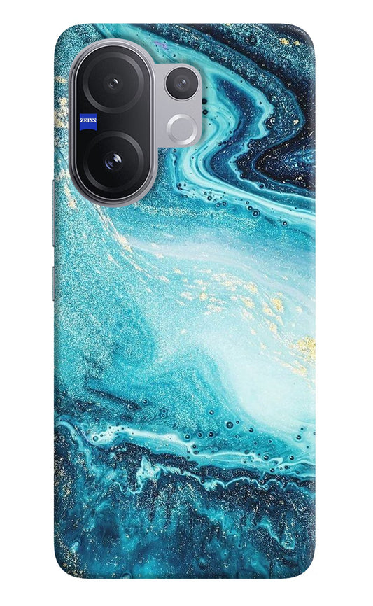 Blue Glitter Marble Vivo V60 5G Back Cover