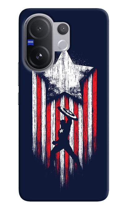 Captain America Marvel Art Vivo V60 5G Back Cover