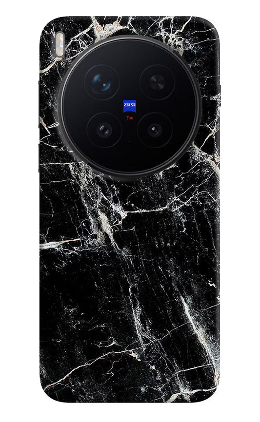 Black Marble Texture Vivo X300 Pro Back Cover