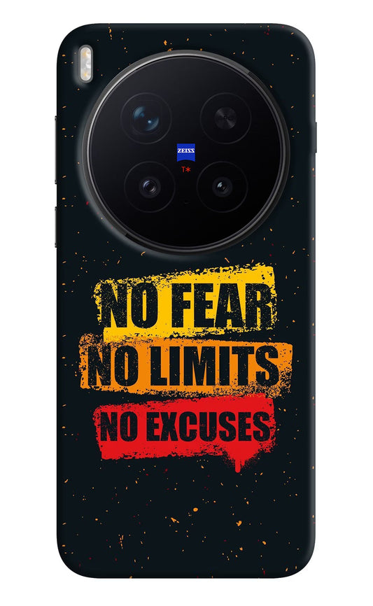 No Fear No Limits No Excuse Vivo X300 Pro Back Cover