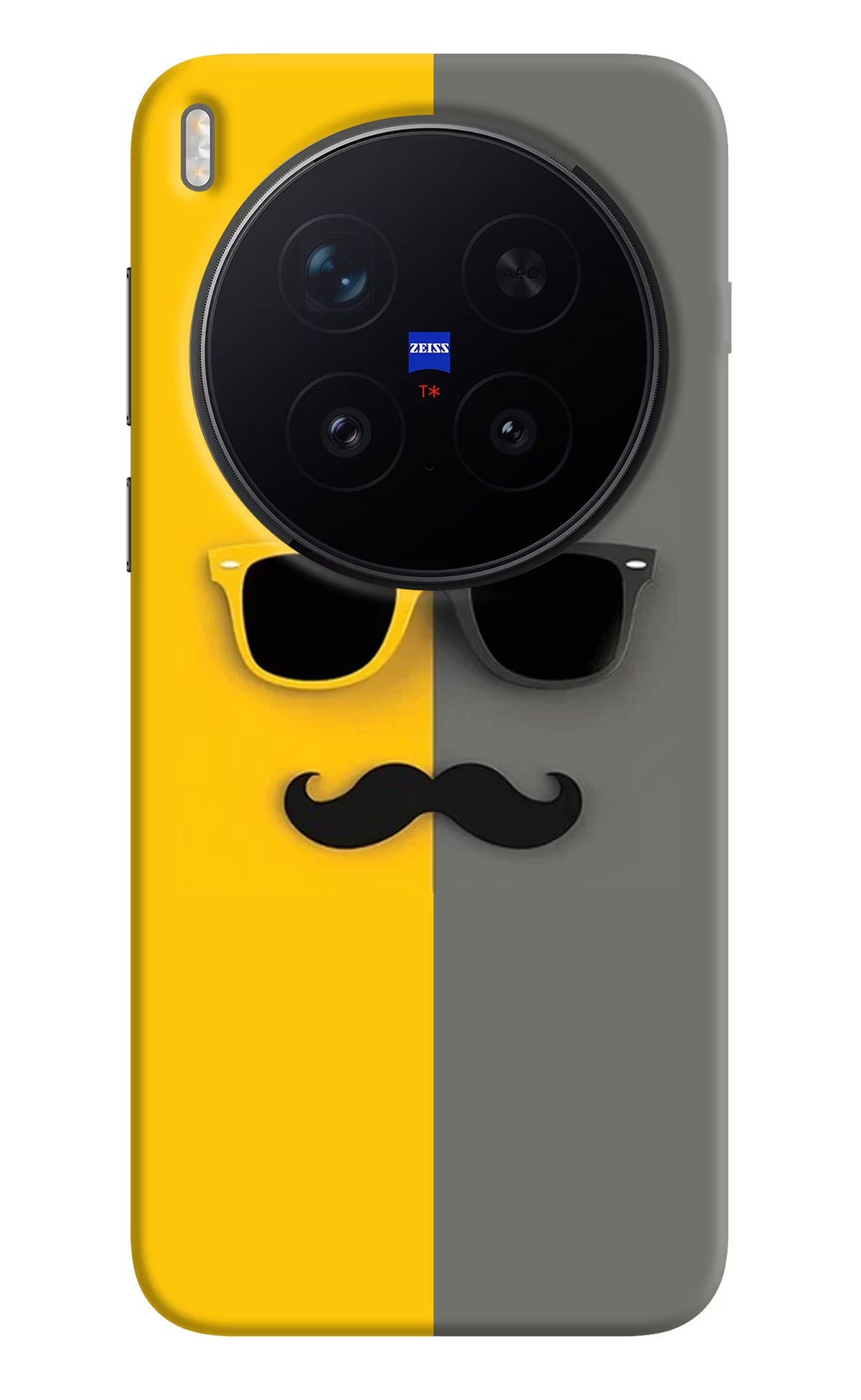 Sunglasses with Mustache Vivo X300 Pro Back Cover