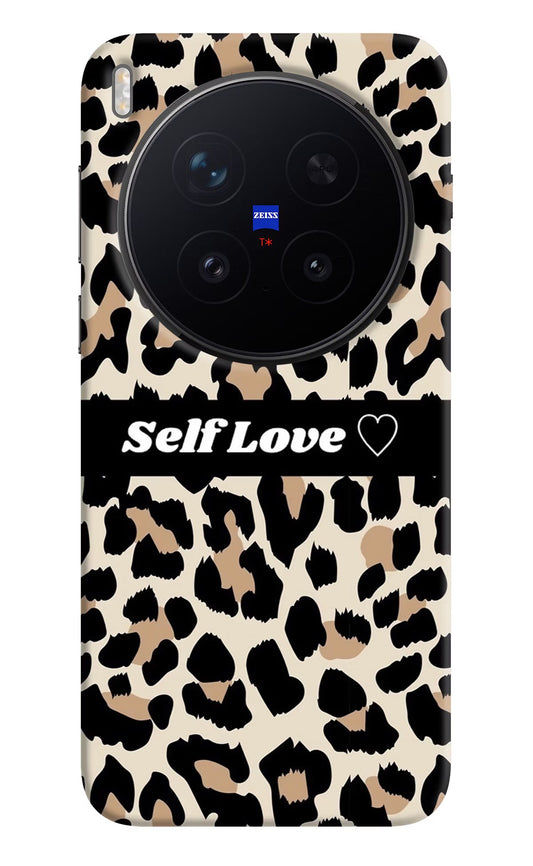 Leopard Print Self Love Vivo X300 Pro Back Cover