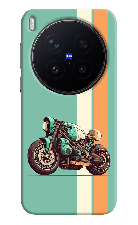 Striped Moto Drift Vivo X300 Pro Back Cover