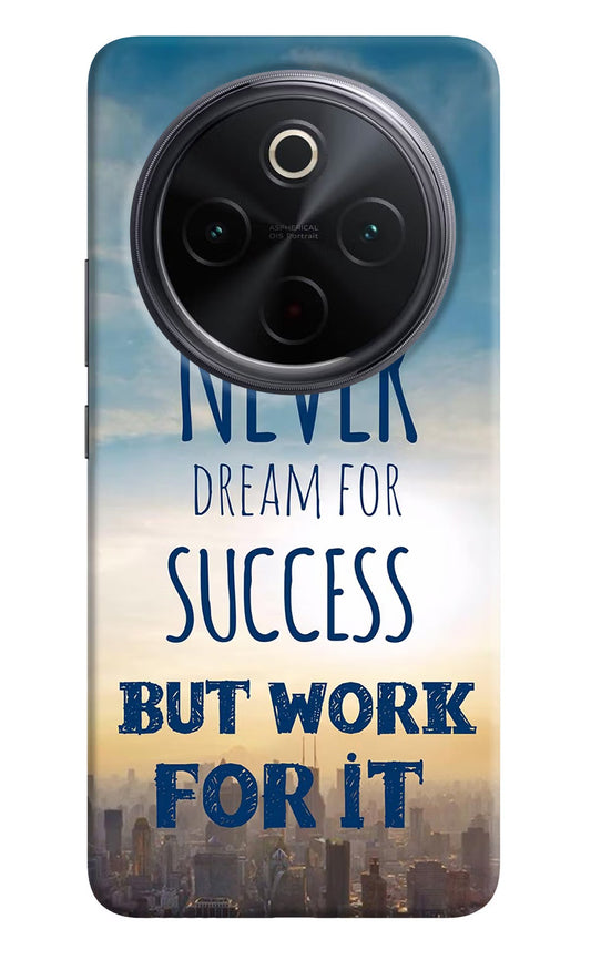 Never Dream For Success But Work For It iQOO Z10 5G Back Cover