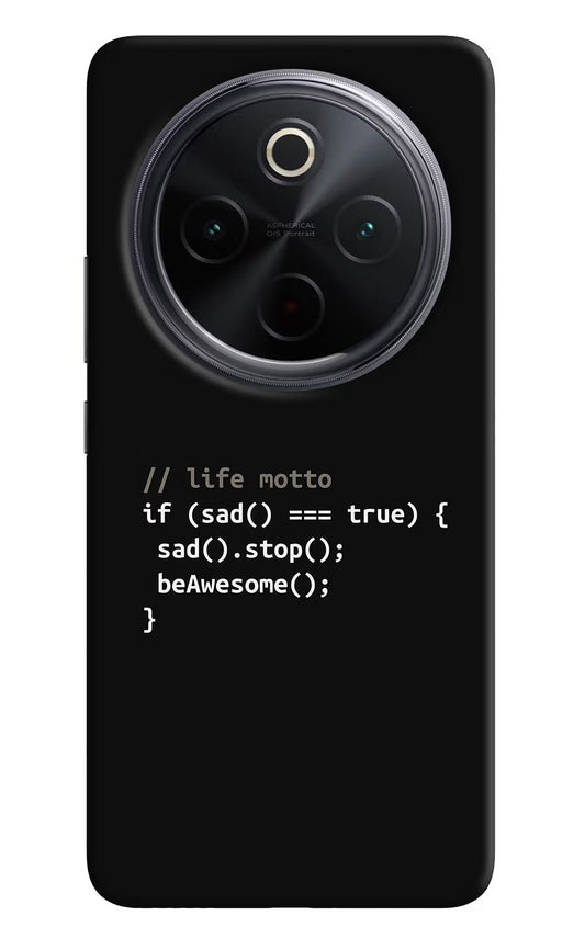 Life Motto Code iQOO Z10 5G Back Cover