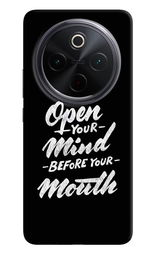 Open Your Mind Before Your Mouth iQOO Z10 5G Back Cover
