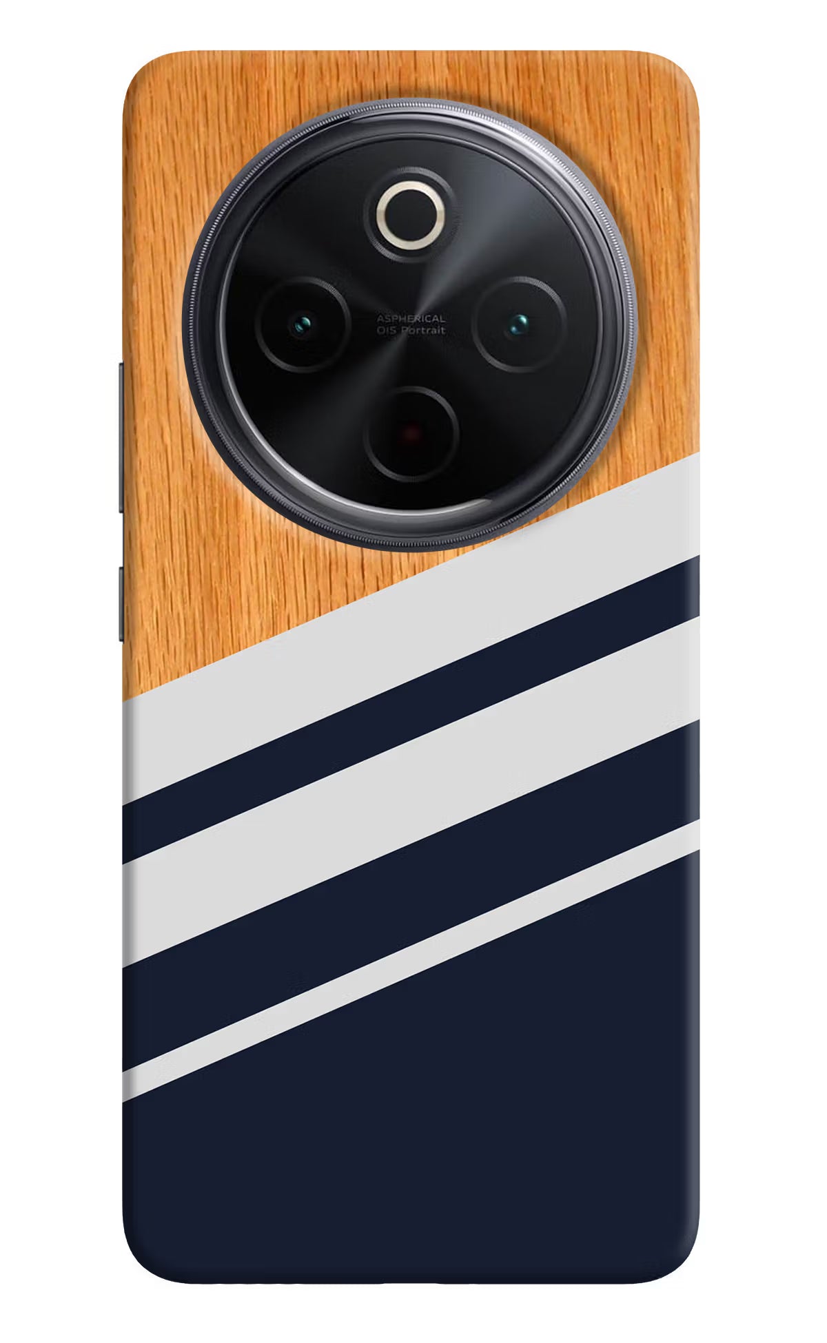 Blue and white wooden iQOO Z10 5G Back Cover
