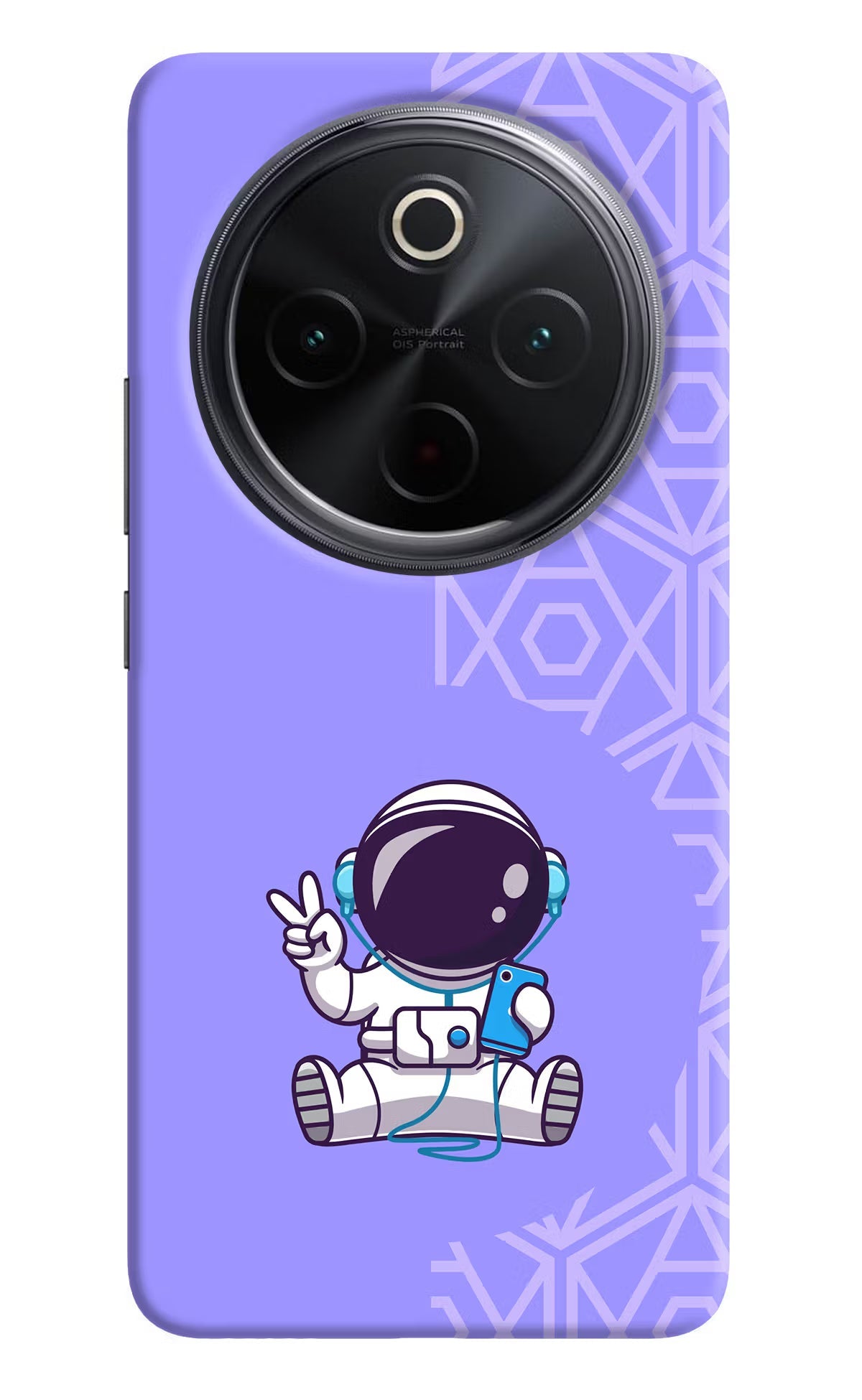 Cute Astronaut Chilling iQOO Z10 5G Back Cover