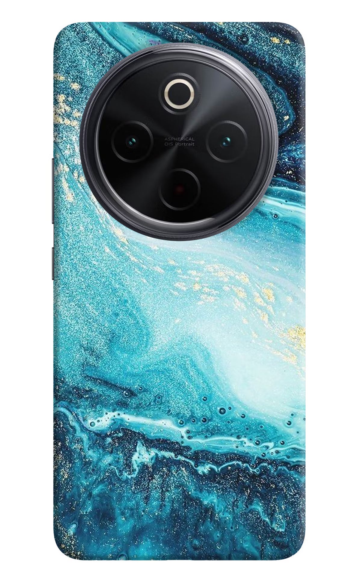 Blue Glitter Marble iQOO Z10 5G Back Cover