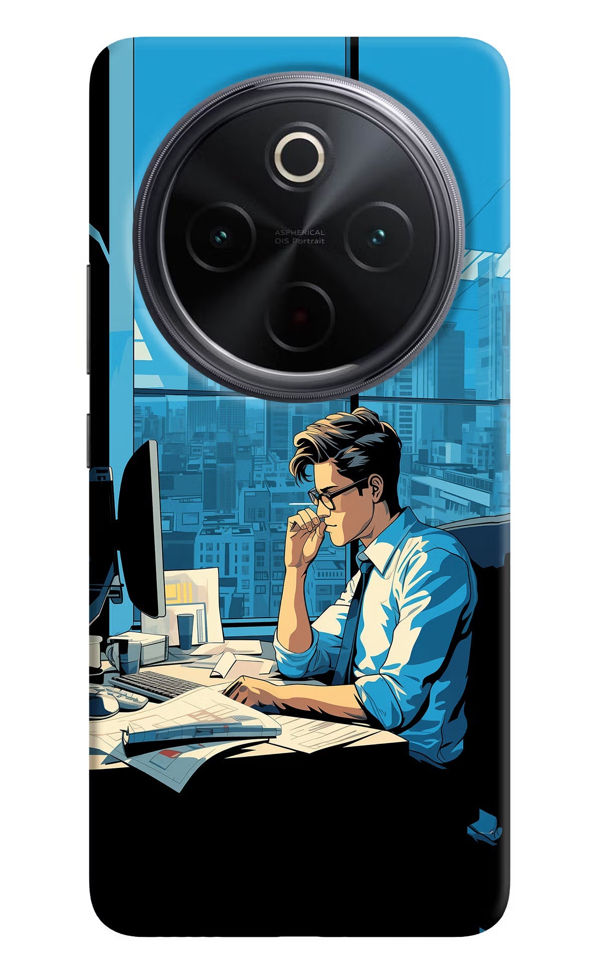 Focused Hustler (AI Generated) iQOO Z10 5G Back Cover