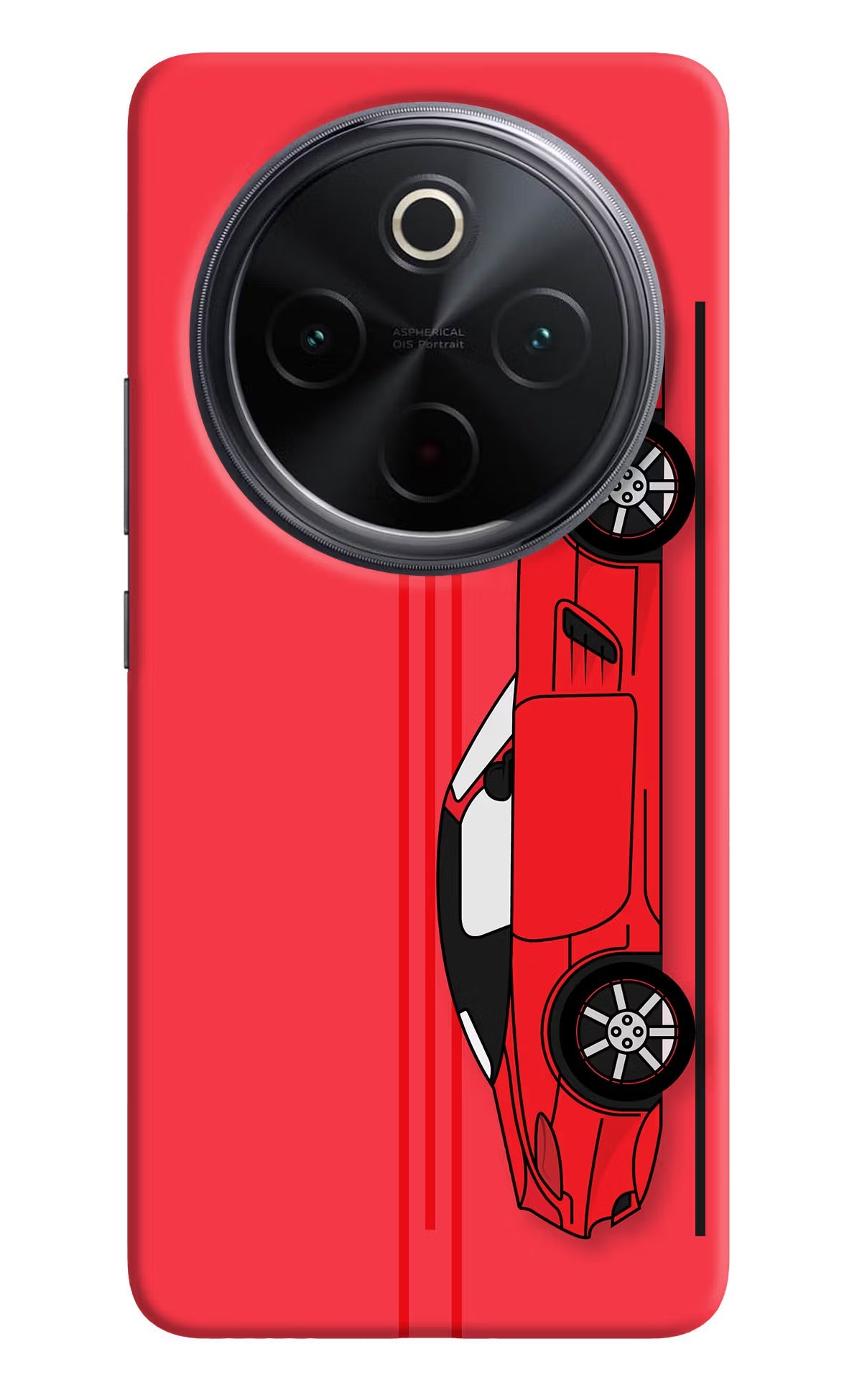 Red Velocity iQOO Z10 5G Back Cover