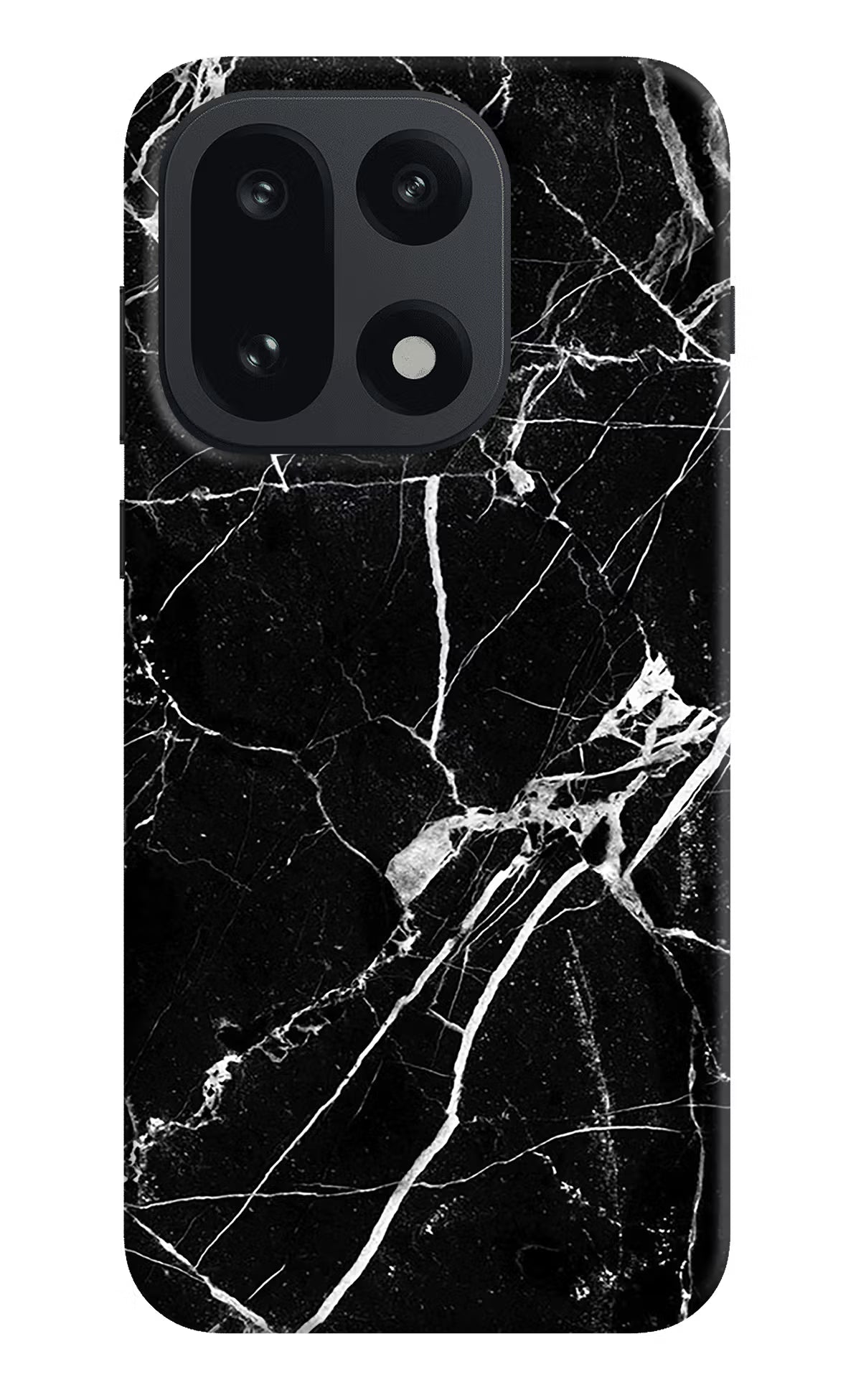 Black Marble Pattern OnePlus 15 Back Cover