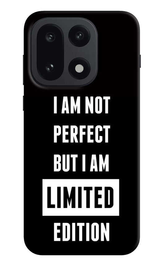 I Am Not Perfect But I Am Limited Edition OnePlus 15 Back Cover