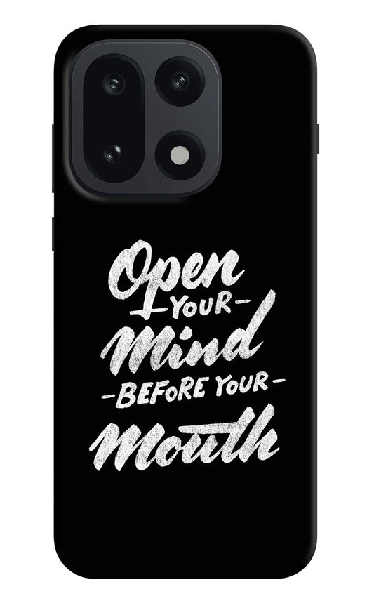 Open Your Mind Before Your Mouth OnePlus 15 Back Cover