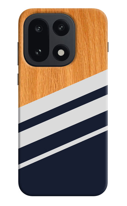 Blue and white wooden OnePlus 15 Back Cover
