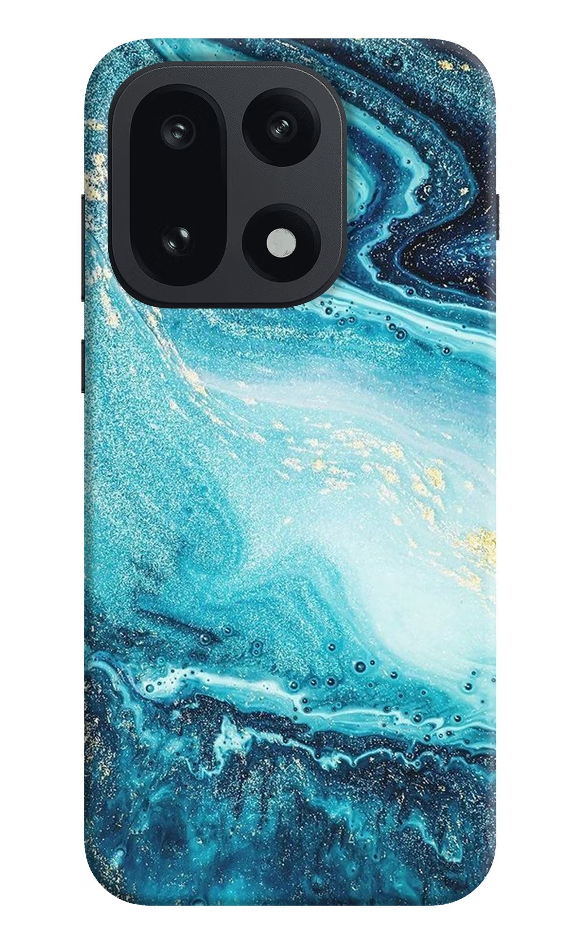 Blue Glitter Marble OnePlus 15 Back Cover