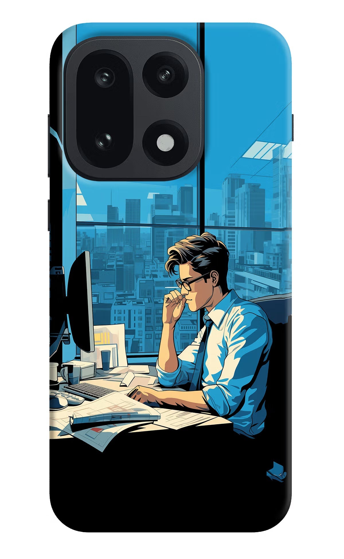 Focused Hustler (AI Generated) OnePlus 15 Back Cover