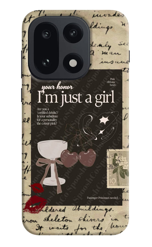 I am just a girl OnePlus 15 Back Cover