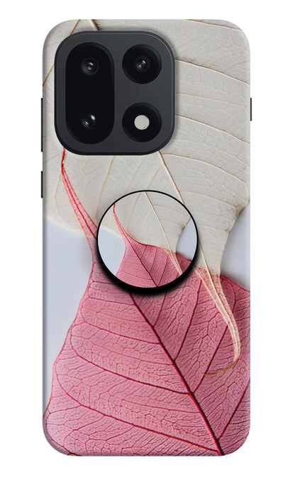 White Pink Leaf OnePlus 15 Pop Case