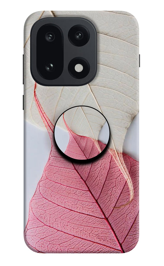 White Pink Leaf OnePlus 15 Pop Case