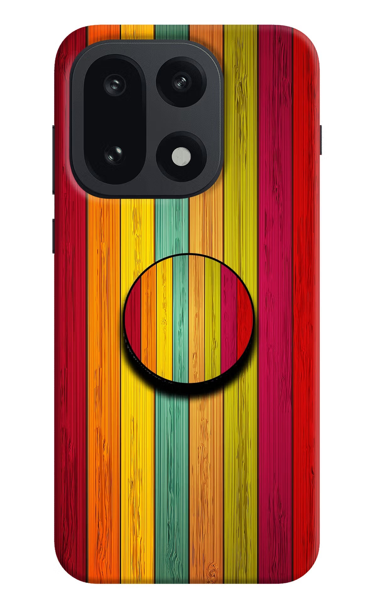 Multicolor Wooden OnePlus 15 Pop Case