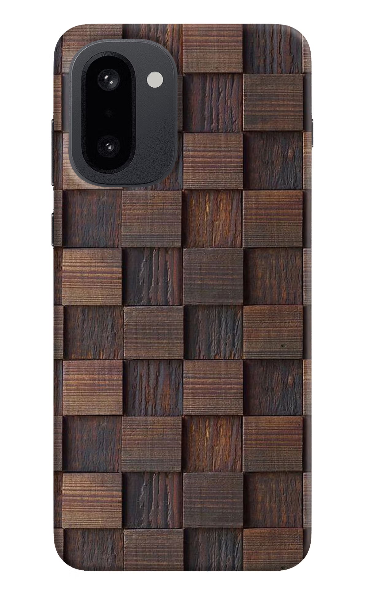 Wooden Cube Design OnePlus 15R Back Cover