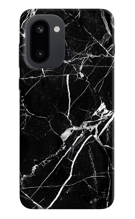 Black Marble Pattern OnePlus 15R Back Cover