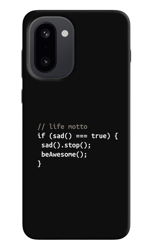 Life Motto Code OnePlus 15R Back Cover