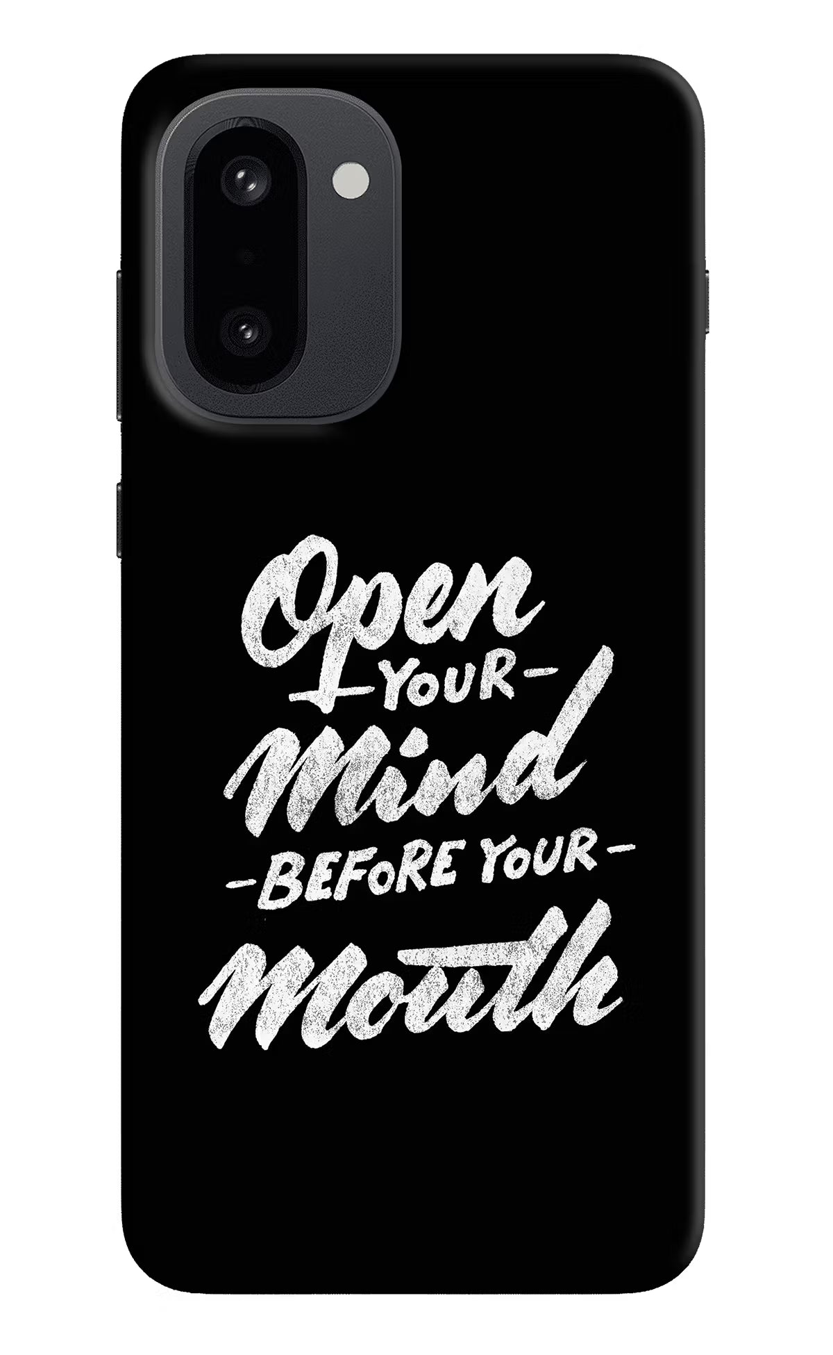 Open Your Mind Before Your Mouth OnePlus 15R Back Cover