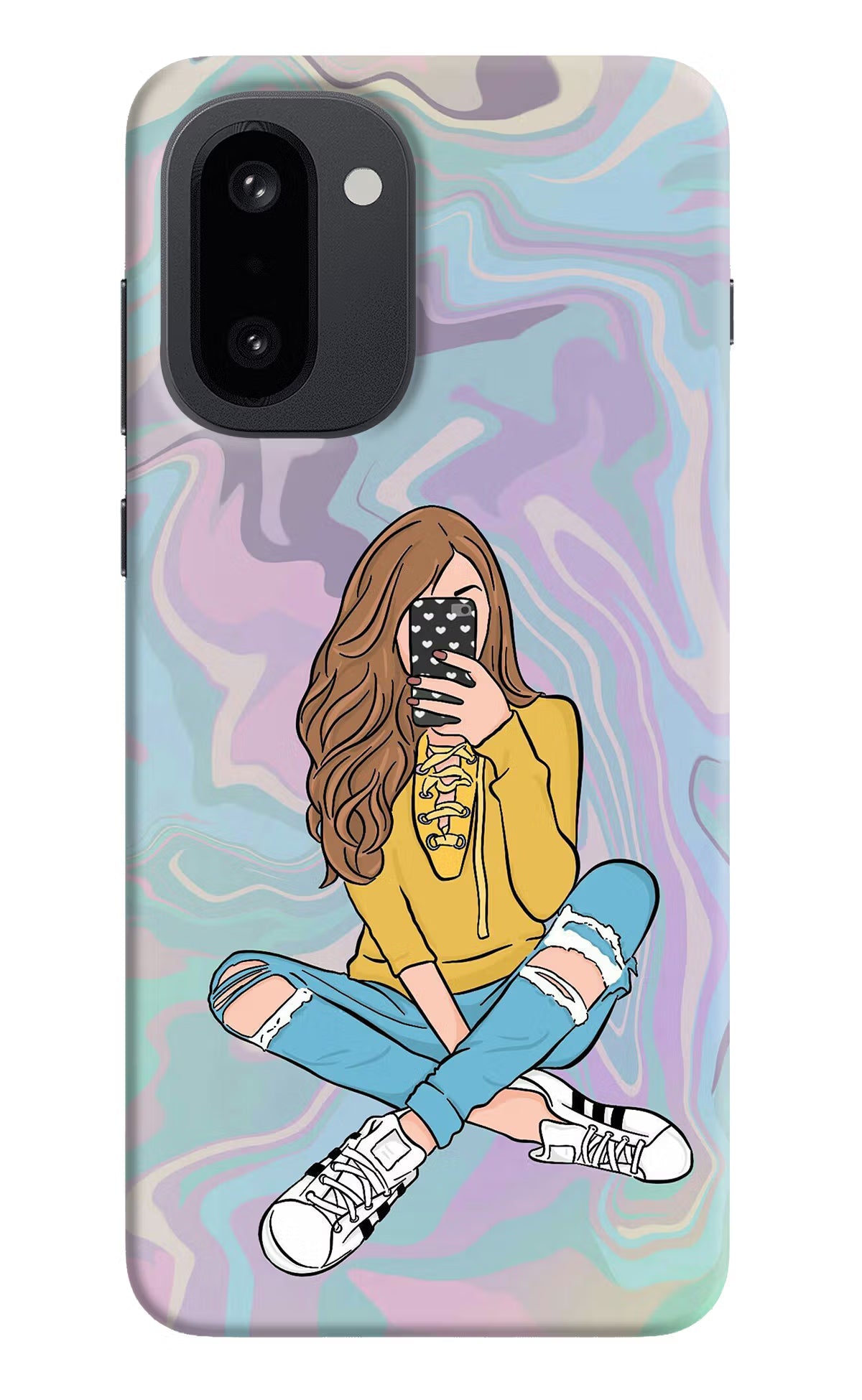 Selfie Girl OnePlus 15R Back Cover